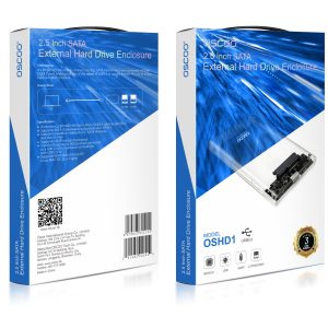 Oscoo External Hard Drive Enclosure – Top View