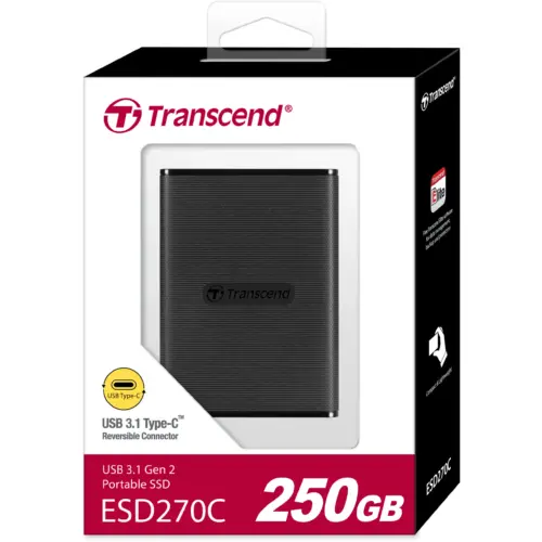 Transcend ESD270C 250GB SSD – Portable High-Speed External Storage
