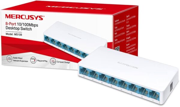 MERCUSYS MS108 10/100MBPS DESKTOP SWITCH - Image 2