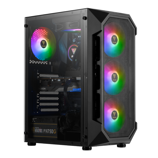 Gamdias Aura GC1 RGB Mid-Tower Case tylish Gaming Case with Tempered Glass