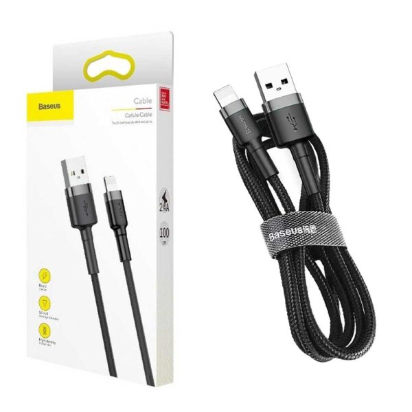 Baseus Caful 1m iPhone Lightning Cable – Durable and Fast Charging Solution