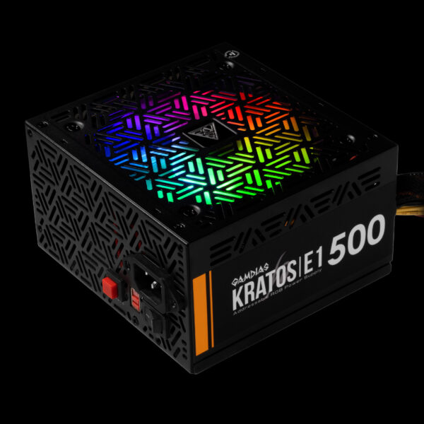 Gamdias KRATOS E1 RGB 500W Power Supply