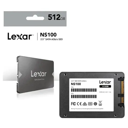 Lexar 512GB SSD NS100 – High-Speed SATA 2.5″ Internal SSD