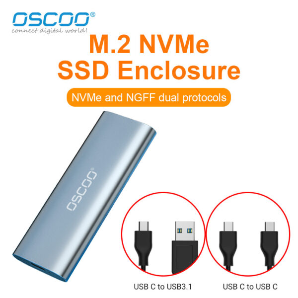 OSCOO OSND1 M.2 NVMe SSD Enclosure