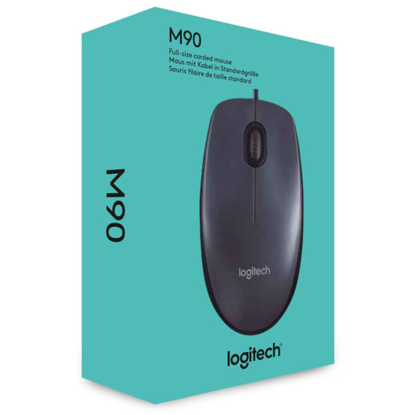 Logitech M90 Wired Mouse – Simple, Reliable & Precise Control