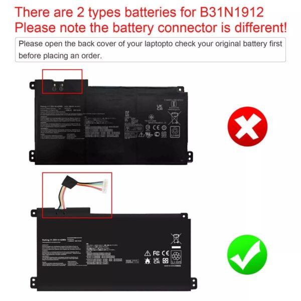 ASUS VivoBook 14 E410MA Laptop Battery B31N1912 – Reliable & Long-Lasting - Image 2