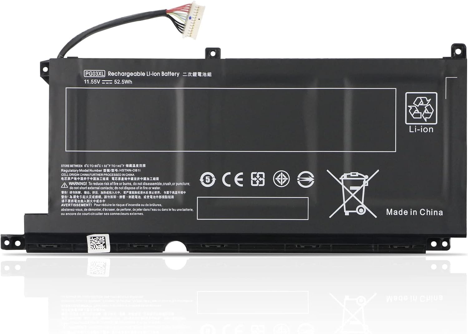 HP PG03XL Laptop Battery – Replacement for HP Pavilion Gaming 15-DK, 15-EC & Spectre x360 15-AP