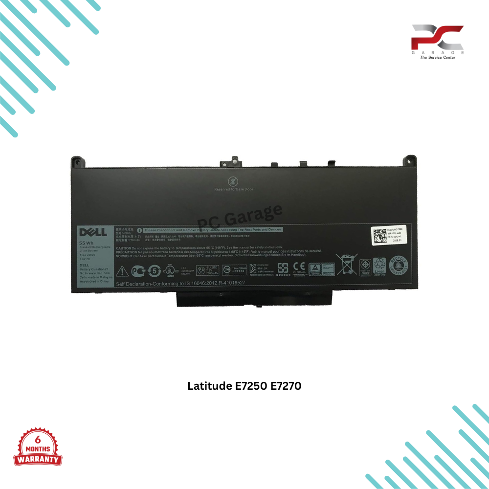 Dell Latitude E7270 E7470 J60J5 Battery 55Wh 7.6V