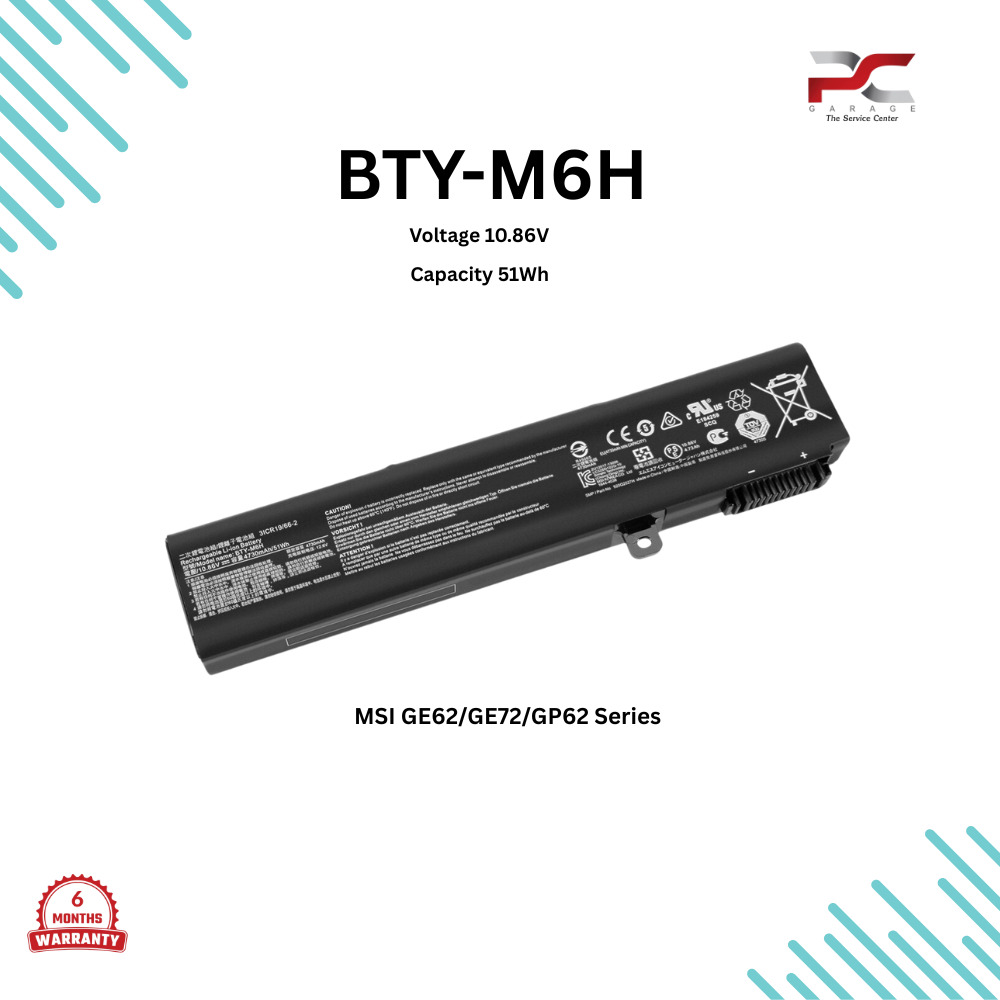 MSI BTY-M6H battery replacement