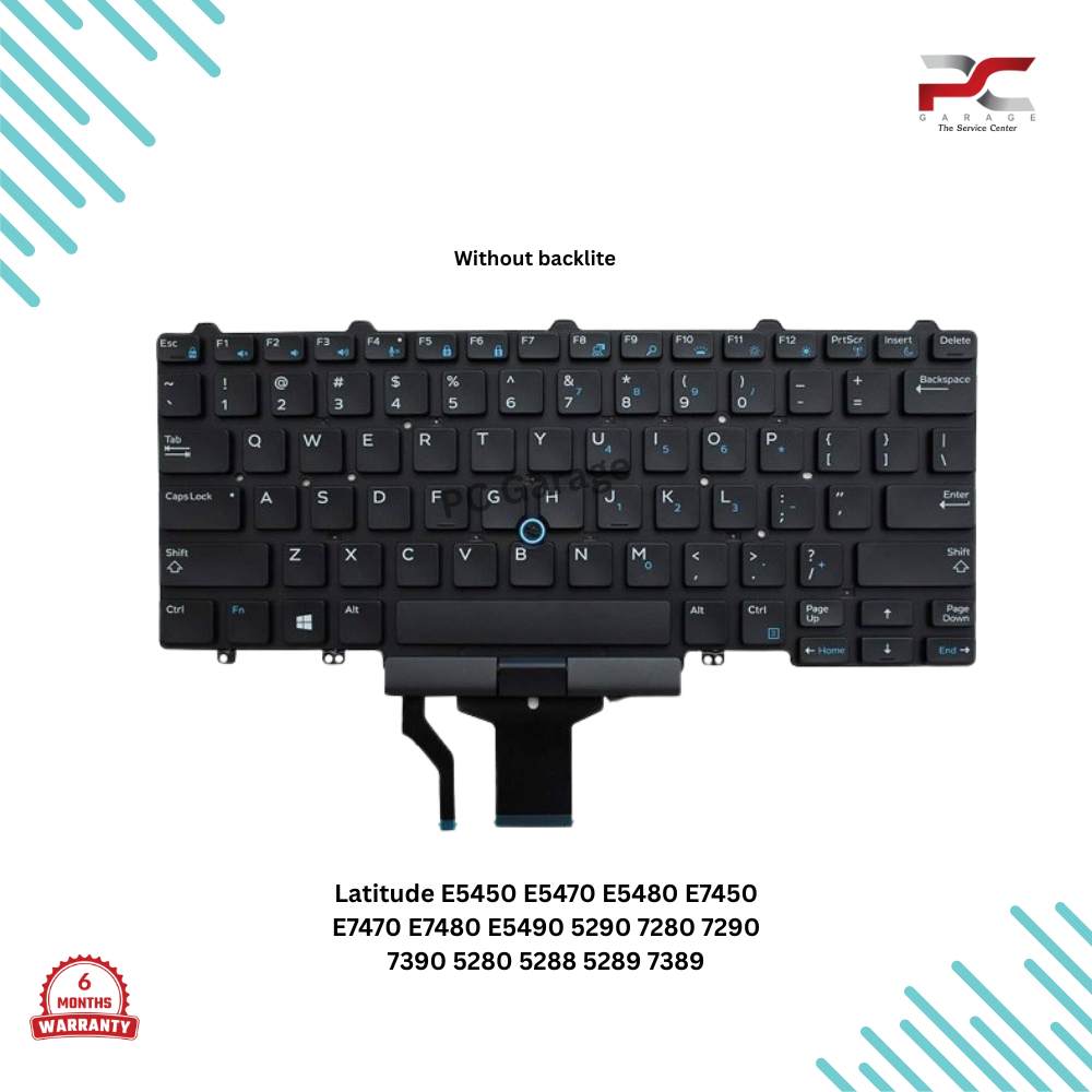 Dell Latitude E7470 E7480 Laptop Keyboard Without Backlight