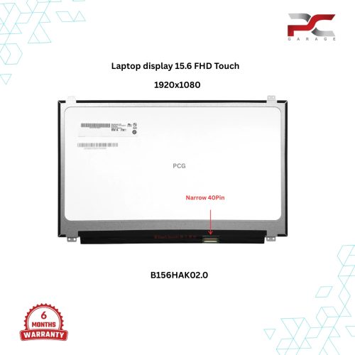 B156HAK02.0 15.6 Inch FHD Touch Laptop Display 40 Pin